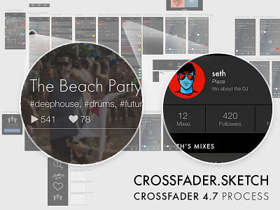 Redesigning Crossfader in Sketch crossfader sketch ui ux