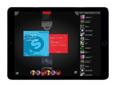 Crossfader iPad Pro Concept apple broadcast concept crossfader dj ipad pro music playlist ui