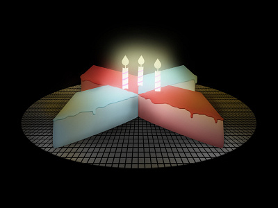 Crossfader is turning 3 birthday cake crossfader icon logo