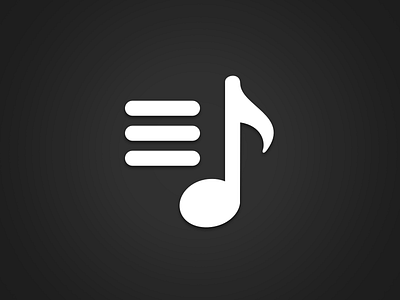 Playlist Icon crossfader icon music playlist sketch vector