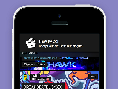 New Pack Alert alert crate crossfader dj djing icon ios iphone music notification packs record