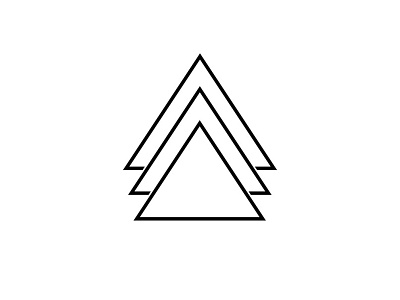 Album Art line tattoo triangles