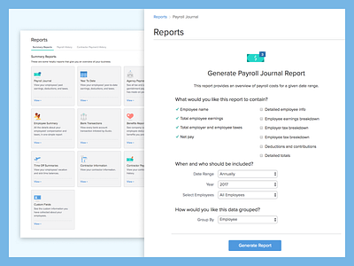 Reports Redesign