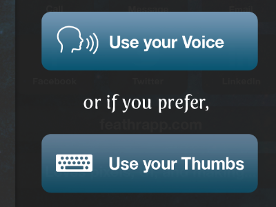 Feedback Options: Voice or Thumbs? buttons feedback icon user