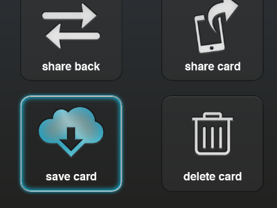Feathr Dropdown Button Concepts app buttons delete feathr icons ios menu share smartphone ui