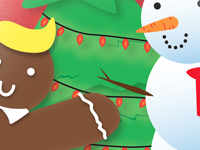 SnowGlobe Icon Process christmas gingerbread icon ios snow snowglobe snowman texture tree