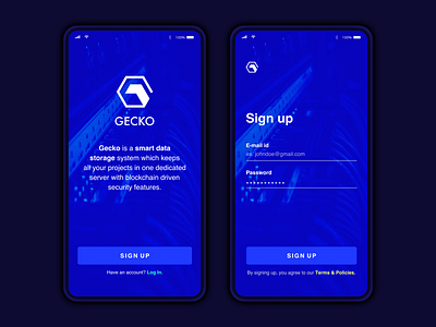 Concept sign up screen design - Dark Theme dark theme interface sign up ui ui design user interface