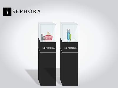 Expositor - Parfum Sephora exhibitor model publicity valentine day