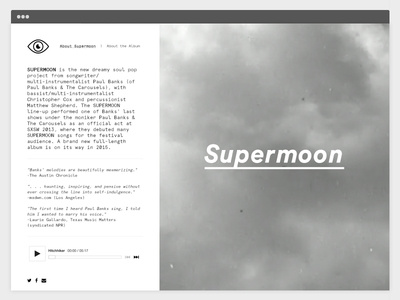 Supermoon Website bootstrap development music responsive design website website design wordpress