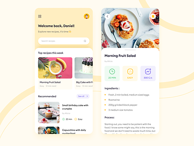Food Recipes Blog - Mobile App