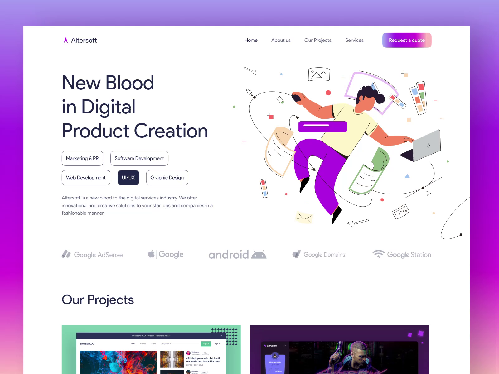 Digital Agency Landing Page Concept By Giorgi For Ascended On Dribbble