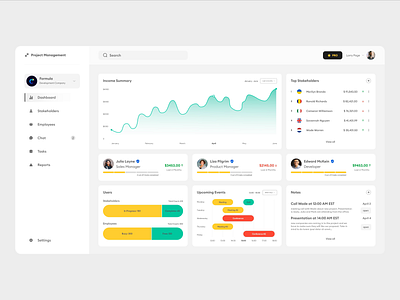 Project Management Dashboard altersoft clean concept dark dashboard design desktop figma light management page project transition ui uiux ux website