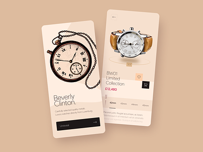 Watch E-commerce Mobile App Design