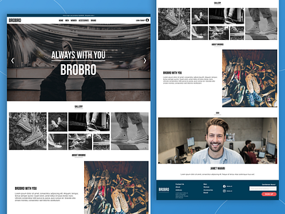 BROBRO Shoes ui ux web