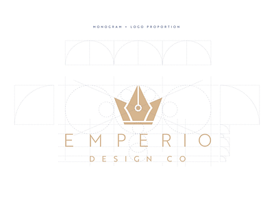 Emperio: Grid System brand identity branding chicago branding emperio golden ratio graphic design grid system illustrator logo photoshop