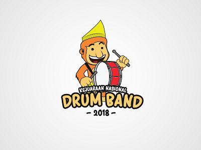 Illustration logo of Drumband Championship 2018 animation art branding design flat illustration illustrator logo minimal vector