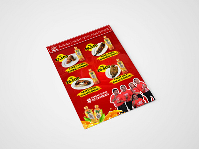 Menu Design for Restaurant in South Kalimantan art banner branding brochure brochure design brochure layout brochure mockup design flyer icon illustration menu menu card menu design red