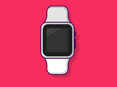 #28daysillustrationchallenge for myself - Day 1   Smartwatch