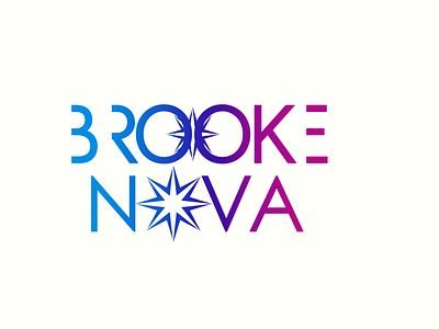 Brooke Nova Logo adobe design logo logoconcept music photoshop usa