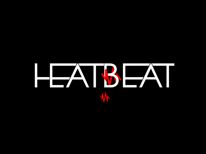 Heatbeat Logo concept beat beats heat symbol trance edm dance music logo illustrator