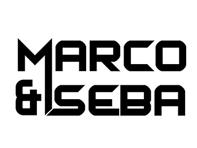 Marco & SEBA Logo Concept bass concept designer dj duodj edm electronic illustrator logo monogram romania typeface