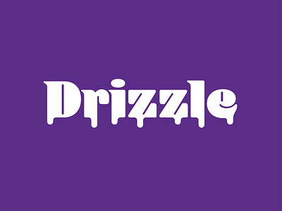 Drizzle Logo branding custom design embellishment food logo packaging typography vector