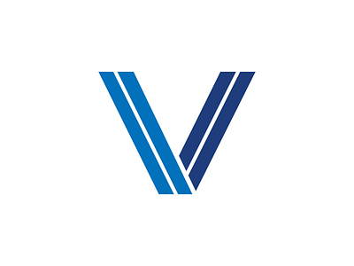 Velocity blue brand identity branding dimension five graphic design illustration inline logo mark monogram sketch symbol v vector velocity