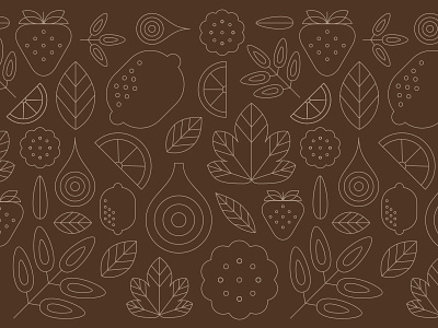 Ciao This Pattern blackberry dates fig food fruit icons illustration lemon onion pattern strawberry vegetable