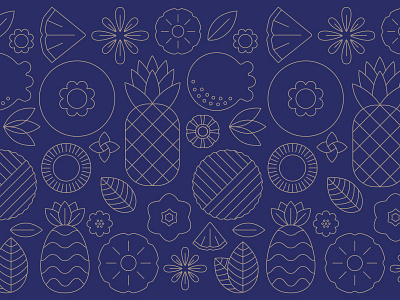 Blue Hawaii Pattern