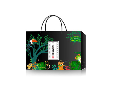 Chinese Tea Packaging branding illustration package