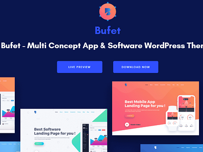 【WordPress 付費主題免費下載】Bufet – Multi Concept Software & App Landing techmoon wordpress wordpress theme wordpress 主題 wordpress 免費主題 科技月球