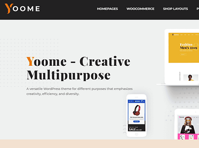 【WordPress 付費主題免費下載】Yoome – Modern WooCommerce WordPress Theme techmoon wordpress wordpress theme wordpress 主題 wordpress 免費主題 科技月球