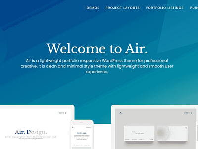 【WordPress 付費主題免費下載】Portfolio Air