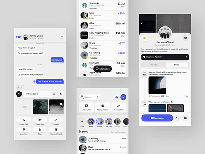 Social Concept Application by yuhang on Dribbble