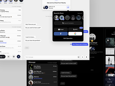 Social Concept Application (iPad) app application behance chat concept design groups ios ipad ipad app ipados layout message moment platform sketch ui