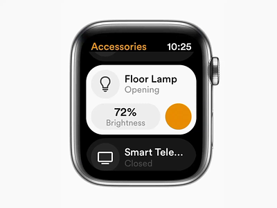 Accessories Animation animation animations app applewatch application behance home layout motion platform playoff sketch smart home smarthome ui watch watches watchface watchos