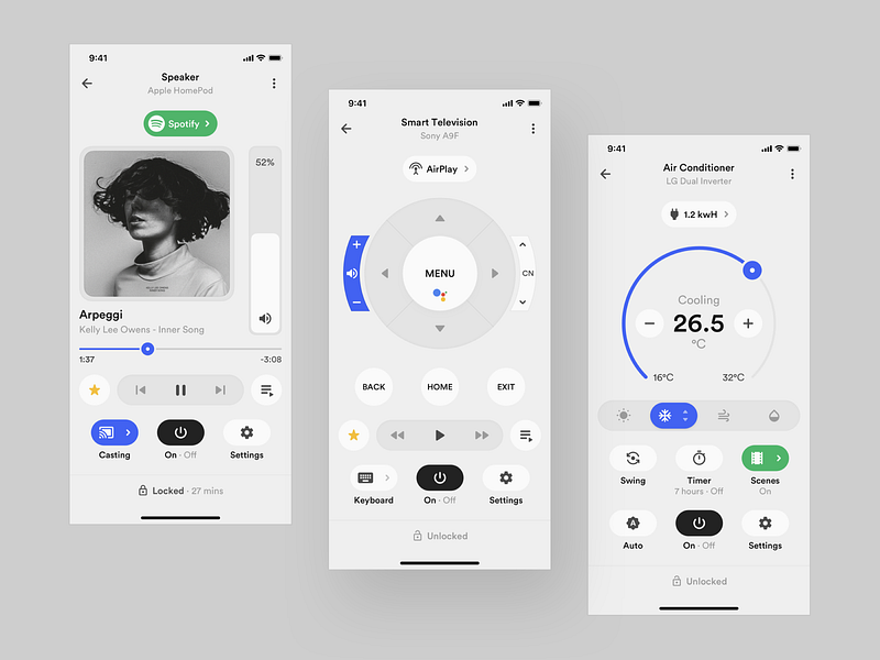 Smart Home Controller (Light) by yuhang on Dribbble