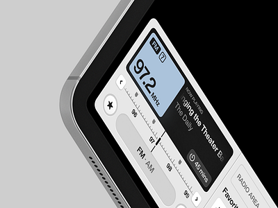 Radio Player (Light) app application concept design digital fm layout light lightmode music platform player players radio radio app sketch station ui voice volume