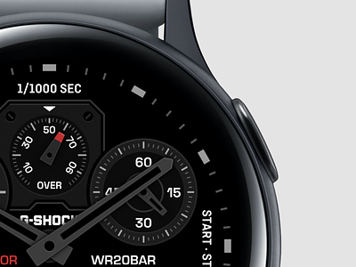 Casio Watch Face 3 alarm app application casio clock concept design digital platform round sketch ui watch watchface watchos worldclock