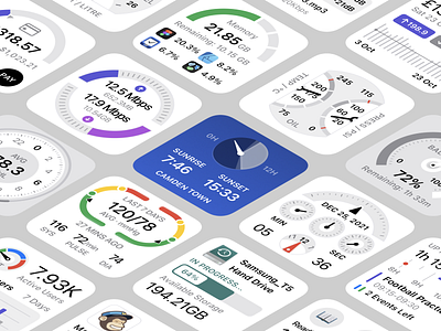 Tool Widgets 7 app apple application clock concept dashboard design panel payment platform sketch ui widget widgets