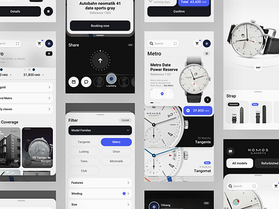 Watch Shopping Concept Application app application behance concept design filters payment shop sketch ui watch watches