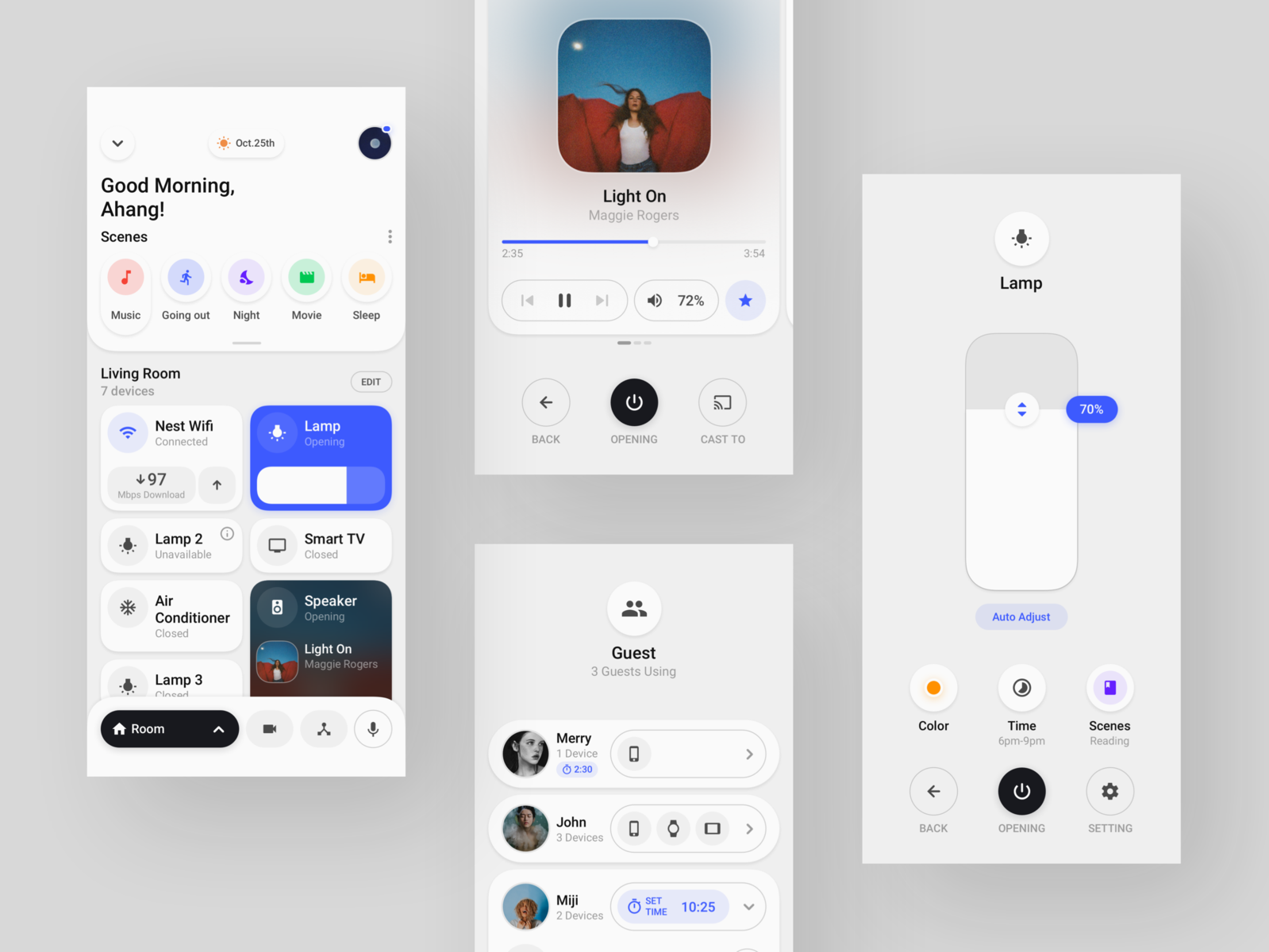 Smart Home Concept Application by yuhang on Dribbble