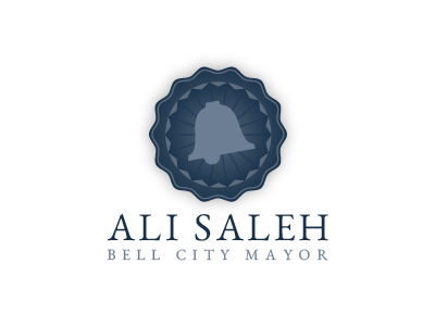 Ali Saleh Emblem bell blue emblem icon logo