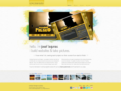 Portfolio home page | Round 1