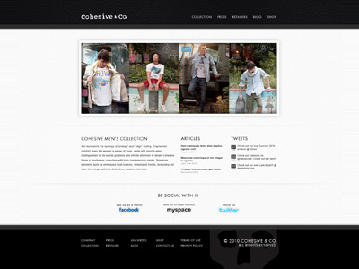 Cohesive Website Redesign 2010 clean minimal simple website