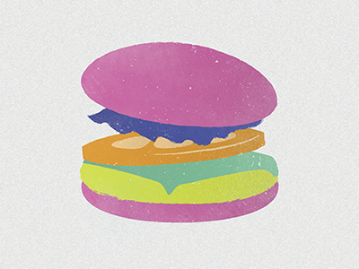 Burger drawing food illustration photoshop