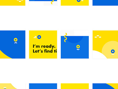 Blue & Yellow, Blue & Yellow design illustration ui web