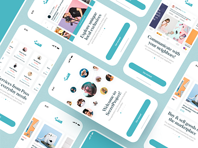 Neighbors community IOS app by Yurii Funkendorf for TheRoom on Dribbble