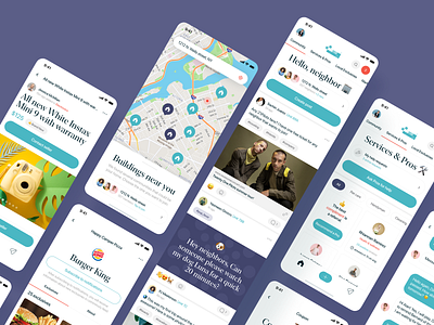 Goodneighbor. Local community IOS app app community creative design exclusive feed ios map marketplace offers professional reaction service ui ux