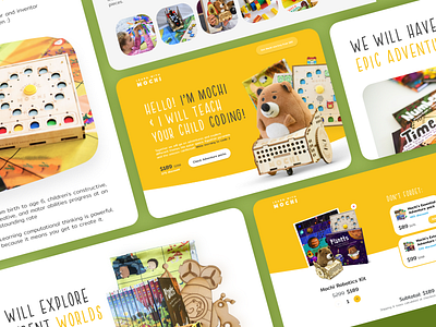 Mochi. Landing page for coding toy